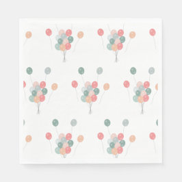 パステルカラフルパーティーバルーン スタンダードランチョンナプキン