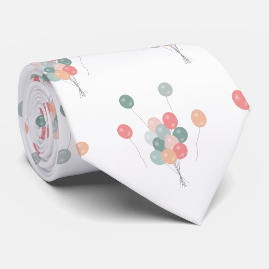 パステルカラフルパーティーバルーン ネクタイ (ロール)