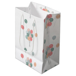 パステルカラフルパーティーバルーン ミディアムペーパーバッグ