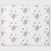 パステルカラフルパーティーバルーン ラッピングペーパー (フラット)