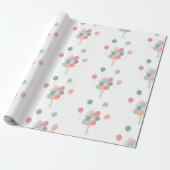 パステルカラフルパーティーバルーン ラッピングペーパー (アンロールド)