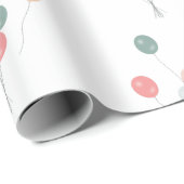 パステルカラフルパーティーバルーン ラッピングペーパー (ロールコーナー)