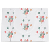 パステルカラフルパーティーバルーン ラージペーパーバッグ (正面)