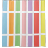 パステルカラフルヒュース シャワーカーテン (正面)