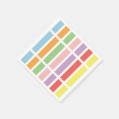 パステルカラフルヒュース スタンダードカクテルナプキン (角)