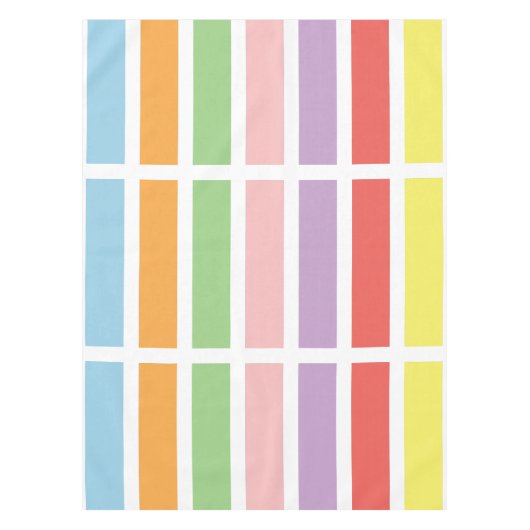 パステルカラフルヒュース テーブルクロス (正面)