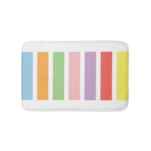 パステルカラフルヒュース バスマット (正面)