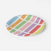 パステルカラフルヒュース ペーパープレート (アングル)