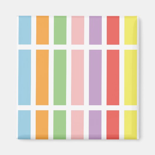 パステルカラフルヒュース マグネット (正面)