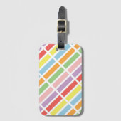 パステルカラフルヒュース ラゲッジタグ (正面縦)