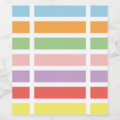 パステルカラフルヒュース ワインラベル (シングルラベル)