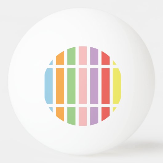 パステルカラフルヒュース 卓球ボール (正面)