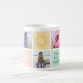 パステルカラフルピースラブアンドサンシャインコーヒーマグ コーヒーマグカップ (中央)