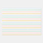 パステルカラフルピースラブサンシャインホリデー ラッピングペーパーシート (正面2)