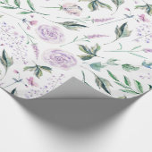 パステルカラフルフラワーフェアリーテイルズパターン ラッピングペーパー (角)