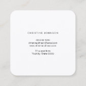 パステルカラフルヘキソンズビー スクエア名刺 (裏面)