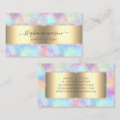 パステルカラフルホログラフィックグリッターダイヤガーリーモンド コーリングカード (正面/裏面)