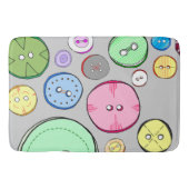パステルカラフルボタン バスマット (正面)