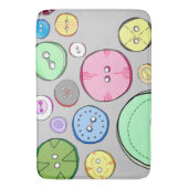 パステルカラフルボタン バスマット (正面縦)