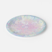 パステルカラフルマーブルスワーズ ペーパープレート (アングル)