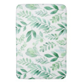 パステルカラフルユーカリプトゥス水の色葉 バスマット (正面縦)