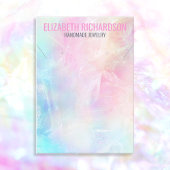 パステルカラフルレインボージュエリーディスプレイ 名刺