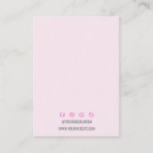 パステルカラフルレインボージュエリーディスプレイ 名刺 (裏面)