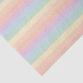 パステルカラフルレインボーストライプのパターン 薄葉紙 (詳細)