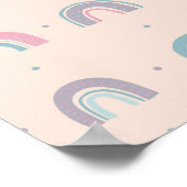 パステルカラフルレインボー#6 ポスター (角)