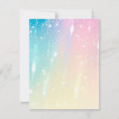 パステルカラフルレインモノグラム ノートカード (裏面)