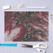 パステルカラフルレッド抽象芸術絵を描フルードアート 薄葉紙 (クラフト)