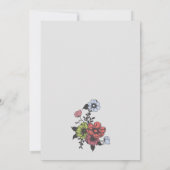 パステルカラフルワイルドフラワーベビーシャワー招待状 招待状 (裏面)