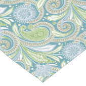 パステルカラフルヴィンテージフローラペイズリーパターン ショートテーブルランナー (コーナー)