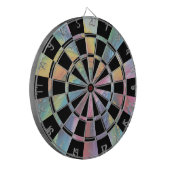 パステルカラフル抽象芸術アート ダーツボード (正面左)