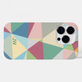 パステルカラフル抽象芸術幾何パターン Case-Mate iPhoneケース (裏面 (横))
