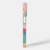 パステルカラフル抽象芸術幾何パターン Case-Mate iPhoneケース (裏面 / 右)