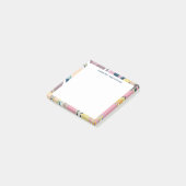 パステルカラフル抽象芸術絵を描スワールズパーソナライズされた ポストイット (アングル)