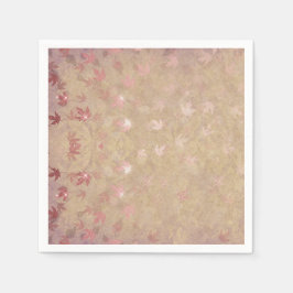 パステルカラフル葉 スタンダードカクテルナプキン