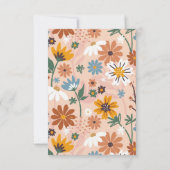 パステルカラフル70s結婚式招待状 招待状 (裏面)