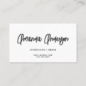 パステルカラフル+書モダン道スクリプト 名刺 (裏面)