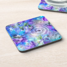 パステルカラーお洒落抽象芸術ブルーパープルグリーン