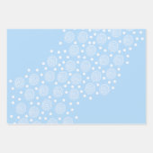 パステルカラーと円ラッピング紙 ラッピングペーパーシート (正面3)