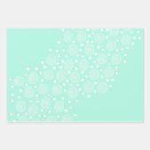 パステルカラーと円ラッピング紙 ラッピングペーパーシート (正面2)