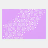 パステルカラーと円ラッピング紙 ラッピングペーパーシート (正面)