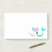 パステルカラーのかわいいペリウィンクル色の人魚姫 ポストイット (デスク)