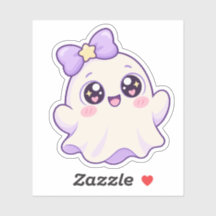 パステルカラーのふくよかな幽霊 ハロウィーンキャラクター