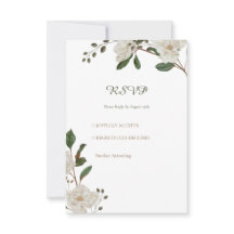 パステルカラーのアコード結婚式RSVPカード