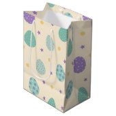 パステルカラーのイースターエッグ ミディアムペーパーバッグ (正面アングル)
