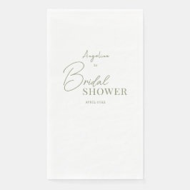 パステルカラーのウェディングシャワーのためのパーティー用ナプキン