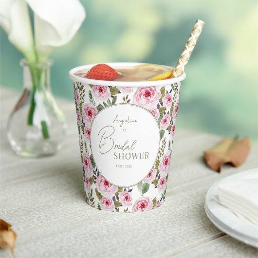 パステルカラーのウェディングシャワーのための紙コップ 紙コップ (インサイチュ)